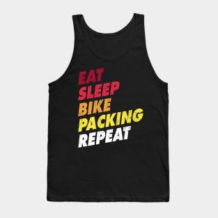 Eat Sleep Bikepacking Repeat Funny MTB Cycling Tank Top